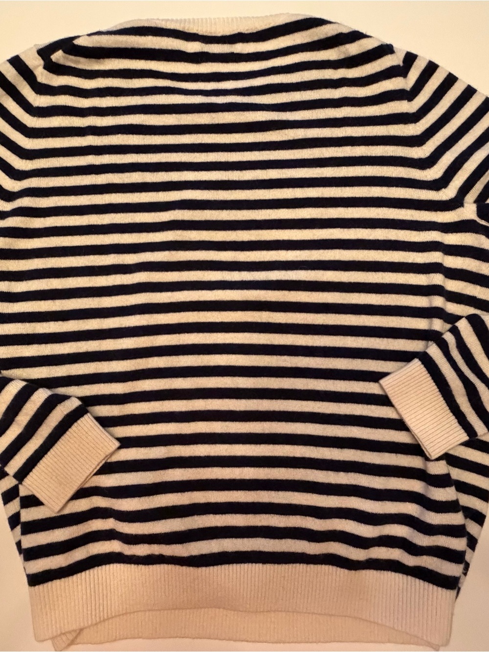 Vineyard Vines Striped Cashmere Sweater - Navy & White - Picture 3 of 3